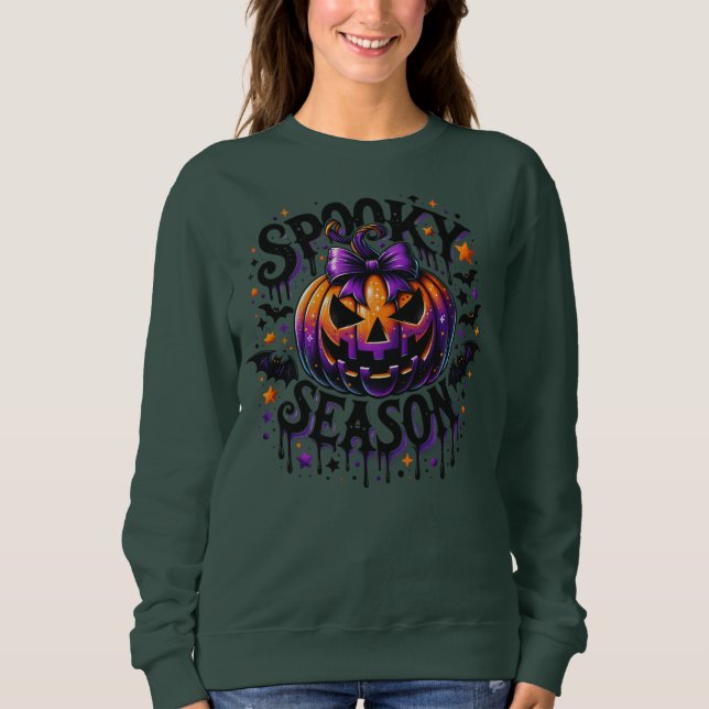 Halloween Spooky Season Sweatshirt (Vorderseite)