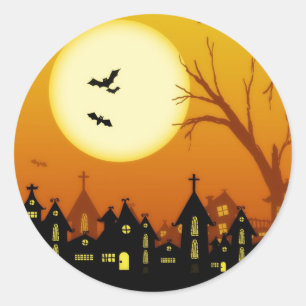 Halloween Spooky Silhouetten Sticker