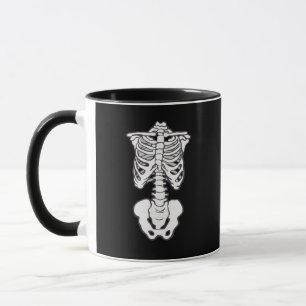 Halloween Spooky Skeleton Knochen Rib Käfig Tasse