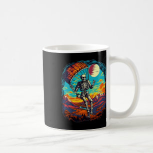Halloween Spooky Skeleton Paragliding Skydiving Kaffeetasse