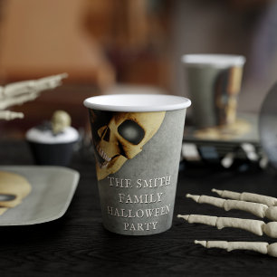 Halloween Spooky Skeleton Skull Party Pappbecher
