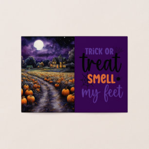 Halloween Spooky Spuk Town Night Folienkarte