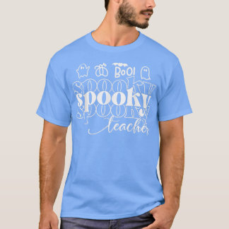 Halloween Spooky Teacher Retro Trick oder Lehre T-Shirt
