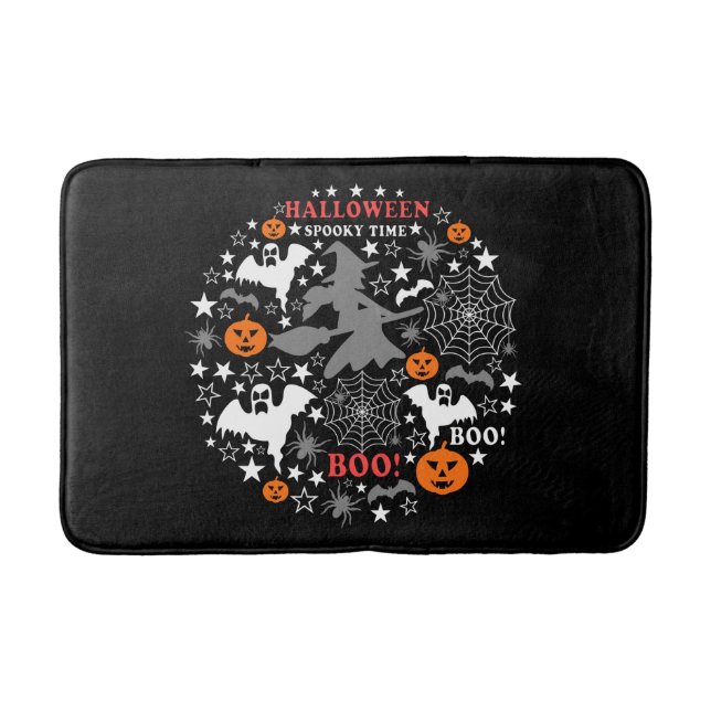 Halloween Spooky Time Badematte (Vorderseite)