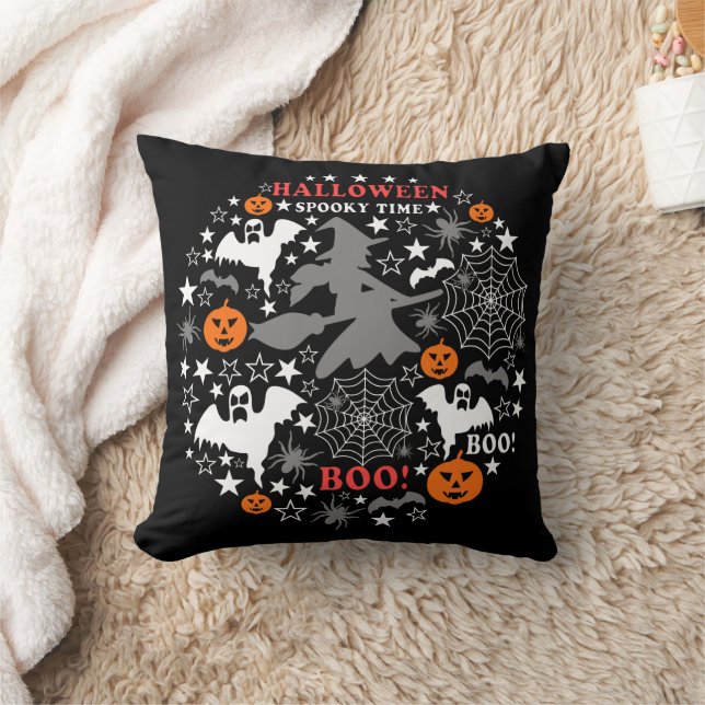Halloween Spooky Time Kissen (Decke)