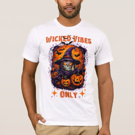Halloween: Spooky Wiches lächelt und Pumpkin T-Shirt