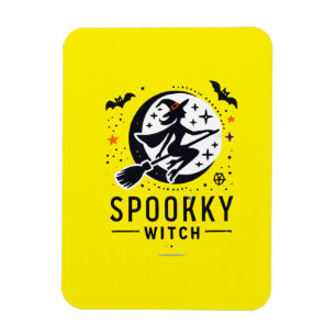 Halloween Spooky Witch Design - Auf dem Zimmer fli Magnet