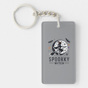 Halloween Spooky Witch Design - Auf dem Zimmer fli Schlüsselanhänger