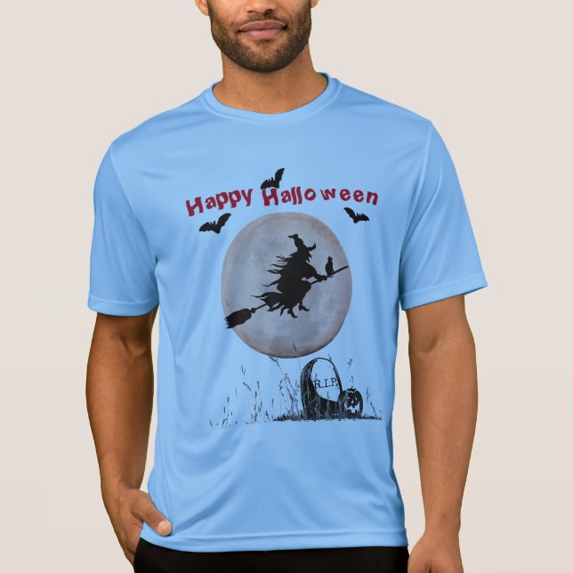 Halloween Sport-Tek Wettbewerber Blue T-Shirt (Vorderseite)