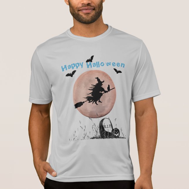 Halloween Sport-Tek Wettbewerber Silver T-Shirt (Vorderseite)