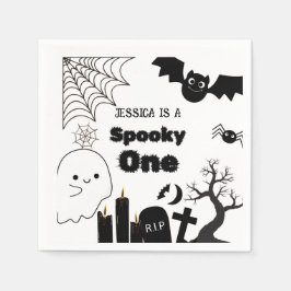 Halloween Sppoky 1. Geburtstagsparty Serviette