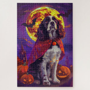 Halloween Springer Spaniel Vampire Pumpkins Beängs