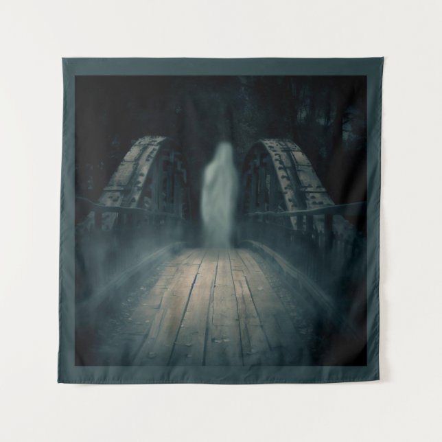 Halloween - Spuk Bridge 4 Wandteppich (Vorderseite)