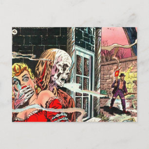 Halloween-Spuk Comic Postkarte