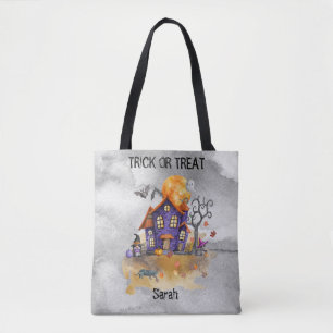 Halloween Spuk-Gnom-Haus - Süßes oder Saures Tasche