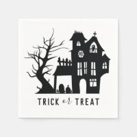 Halloween Spuk Haus. Trick oder Behandlung