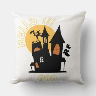 Halloween Spuk Hausbootshart Kissen