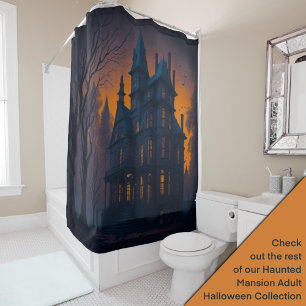 Halloween Spuk Herrenhaus Halloween Duschvorhang