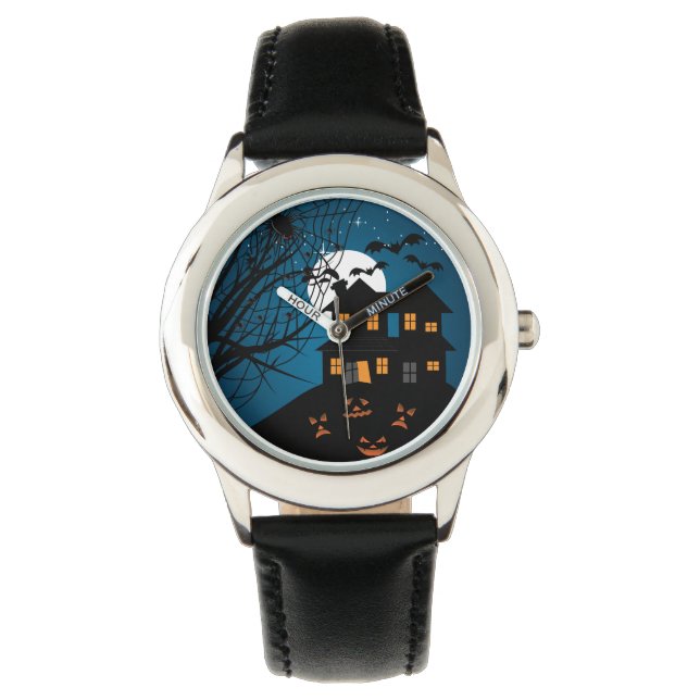 Halloween Spuk House Armbanduhr (Vorderseite)