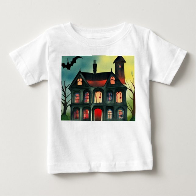 Halloween Spuk House Baby T-shirt (Vorderseite)