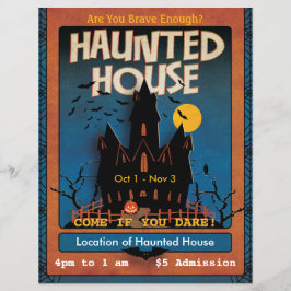 Halloween Spuk House Flyer
