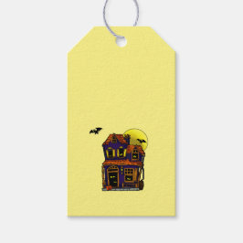Halloween Spuk House-Geschenkmarke Geschenkanhänger