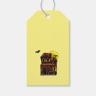 Halloween Spuk House-Geschenkmarke Geschenkanhänger