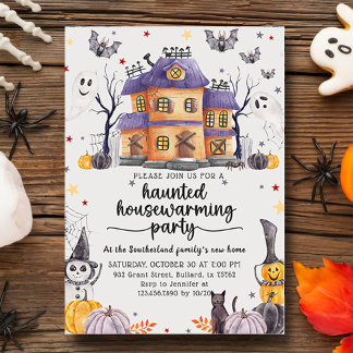 Halloween Spuk House Housewarming Party Einladung