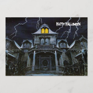 Halloween Spuk House Karte