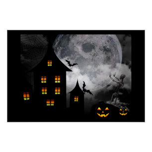 Halloween Spuk House Poster