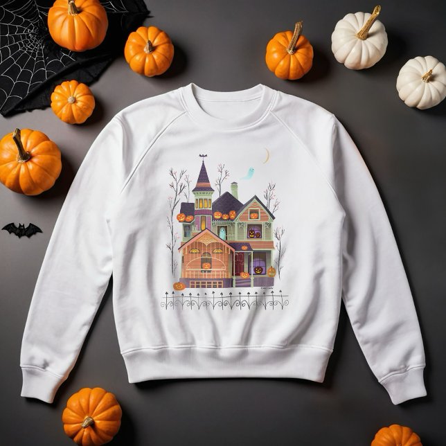 Halloween Spuk House White Sweatshirt (Von Creator hochgeladen)