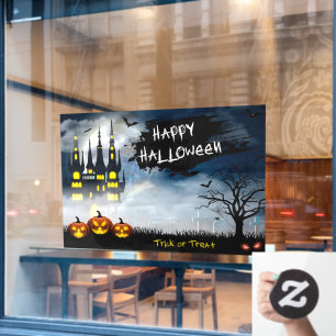 Halloween Spuk House Window Cloning Fensteraufkleber