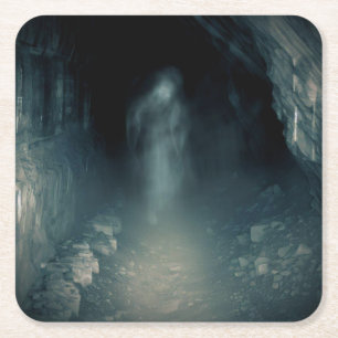 Halloween - Spuk Mine 2 Rechteckiger Pappuntersetzer