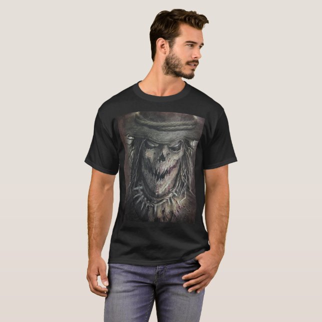 Halloween Spuk, spöttische Skorbut T-Shirt (Vorne ganz)