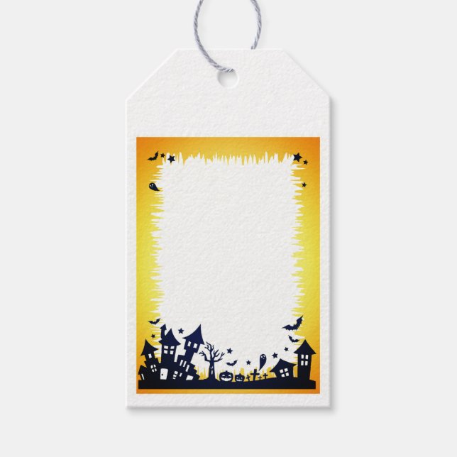 Halloween Spuk Village - Geschenkmarke Geschenkanhänger (Vorderseite)