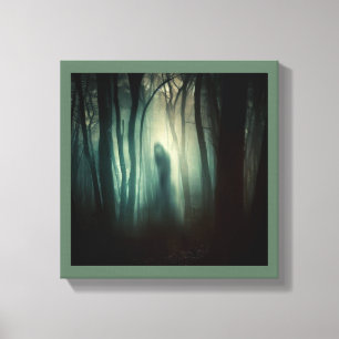 Halloween - Spuk Wald 4 Leinwanddruck