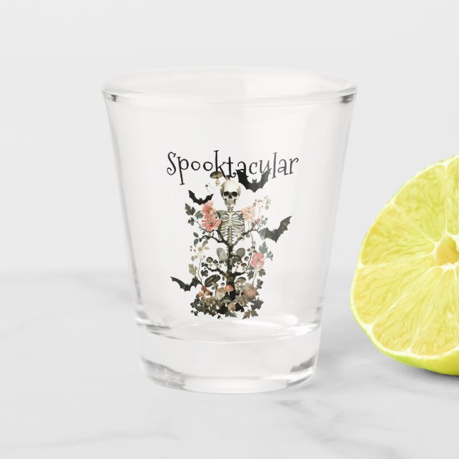 Halloween Spuk Waldkostüme und Cocktail Schnapsglas (Vorderseite)