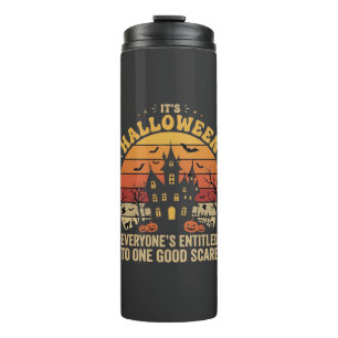 Halloween Spukhaus Ein Guter Schreck Design_1 Thermosbecher