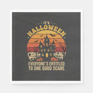 Halloween Spukhaus Ein Guter Schrecken Design_1 Serviette