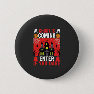 Halloween Spukhaus - Eintreten, wenn du dich traus Button