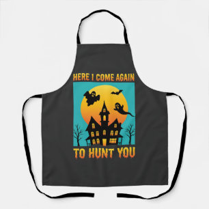 Halloween Spukhaus hängt mit meinen Hexen Schürze