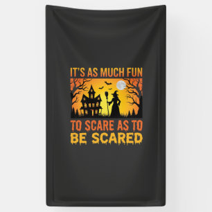 Halloween Spukhaus Hexe Erschrecken Zitat Banner