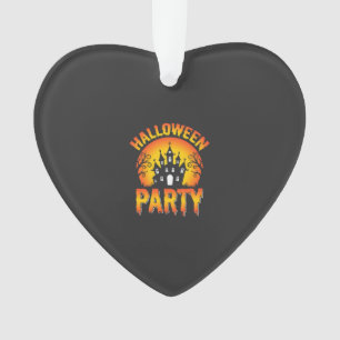 Halloween Spukhaus-Party-Vektor Ornament