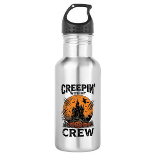 Halloween Spukhaus Schleich Mit Meiner Crew Shirt Edelstahlflasche