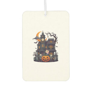 Halloween Spukhaus Skelette Kürbis Geist Cr Autolufterfrischer