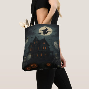 Halloween Spukhaus-Tragetasche Tasche