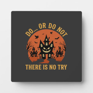 Halloween Spukhaus Tu es oder tu es nicht Fotoplatte