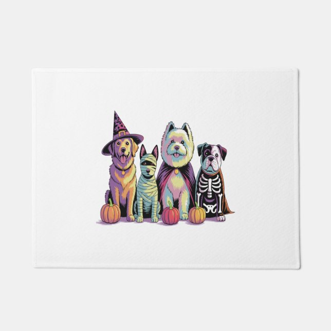 Halloween Squad Dog Fußmatte (Vorderseite)