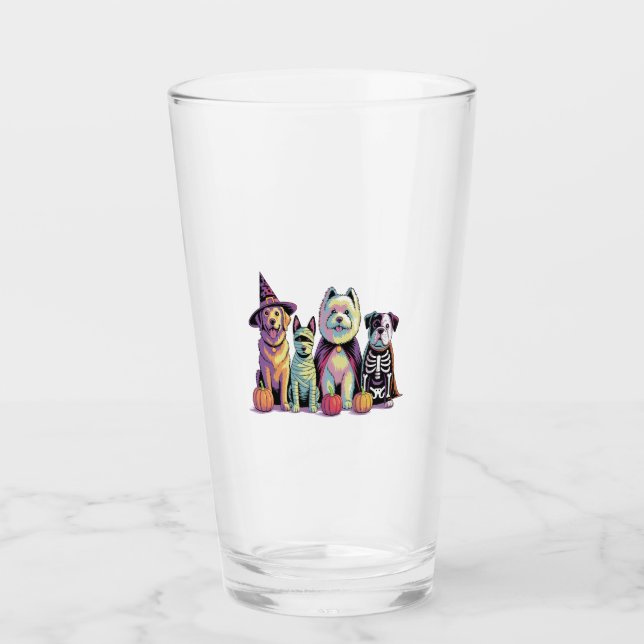 Halloween Squad Dog Glas (Vorderseite)