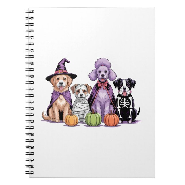 Halloween Squad Dog Notizblock (Vorderseite)